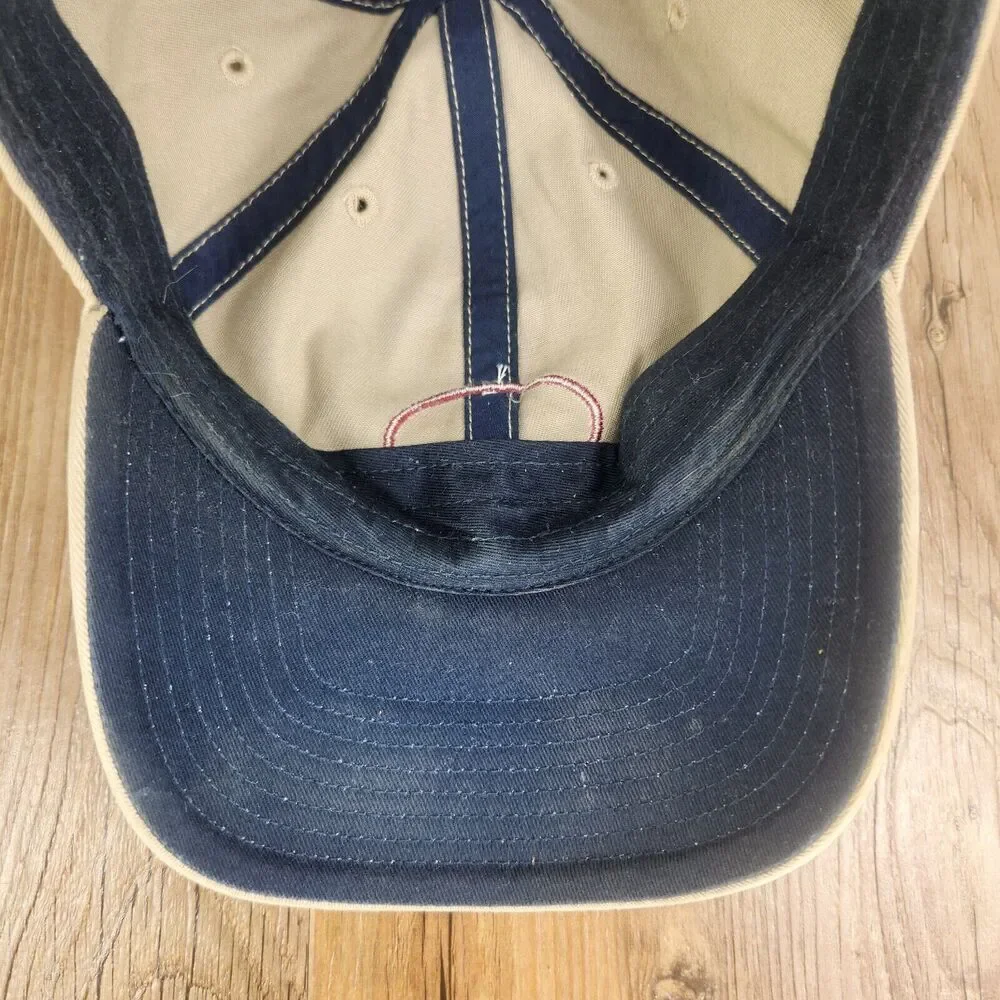 Adidas Canvas Classic Strapback Hat Cap Tan Patch Logo Casual Dad Outdoor Garden